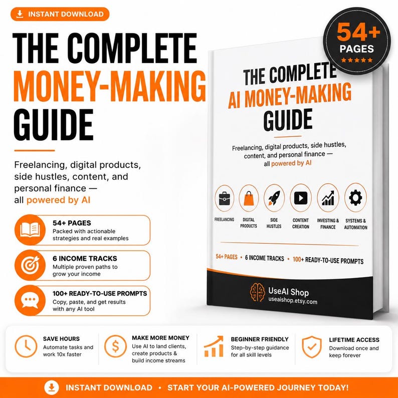 Complete AI Money Making Guide | 55-Page eBook