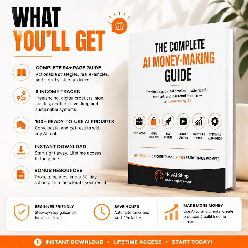 Complete AI Money Making Guide | 55-Page eBook